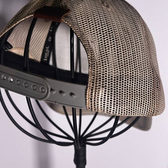 Local Crowns USA Leather‎ Patch Trucker Heather Gray Snapback hat cap - Picture 4 of 7